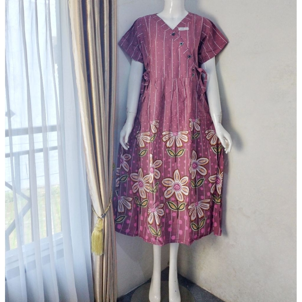 BATIK H.A.P DASTER CHIBI KIMONO LENGAN PENDEK BUSUI FRIENDLY PANJANG SEMATA KAKI / ORI DASTER H.A.P