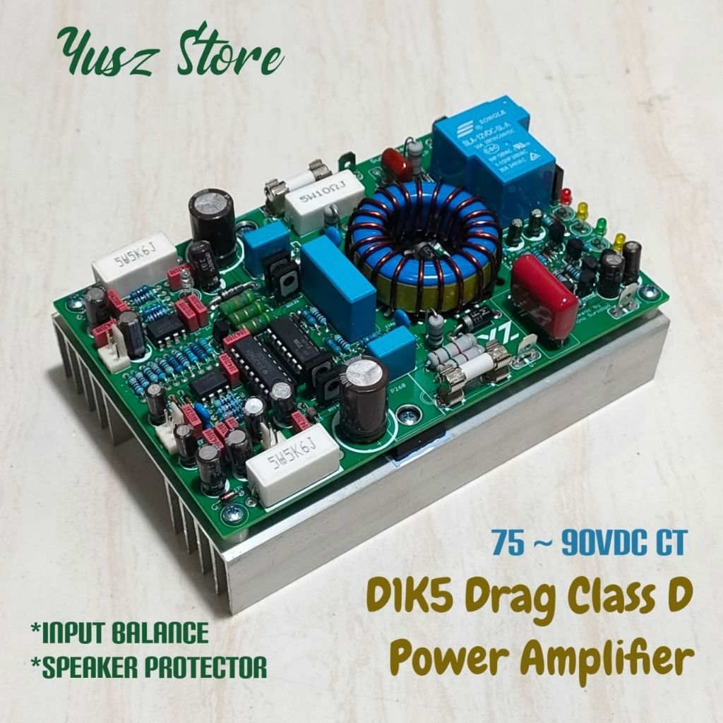 Class D D1K5 Drag Power amplifier 1500w Dobel Layer