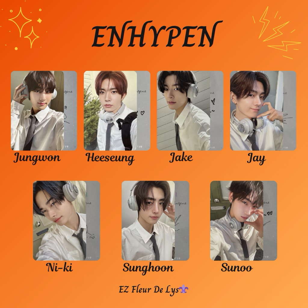 photocard replika pc unofficial ENHYPEN Dicon Issue N’19 JUNGWON HEESEUNG JAKE JAY NIKI SUNGHOON SUN