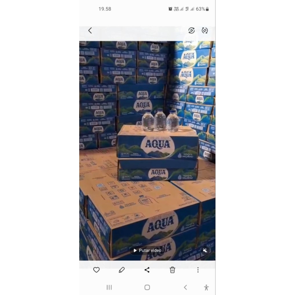 Aqua Botol Mini 220ml