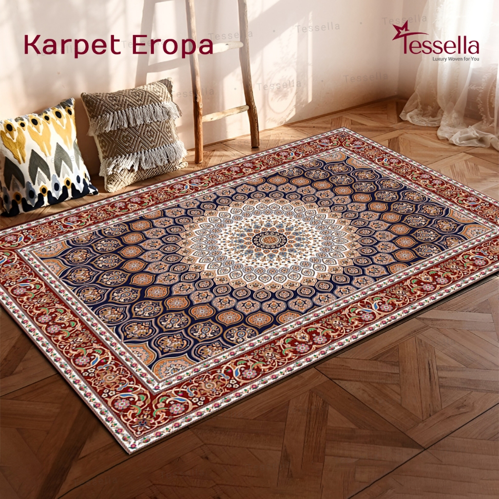 Karpet Eropa Anti Slip – Cocok untuk Ruang Tamu Modern Elegan Terlaris