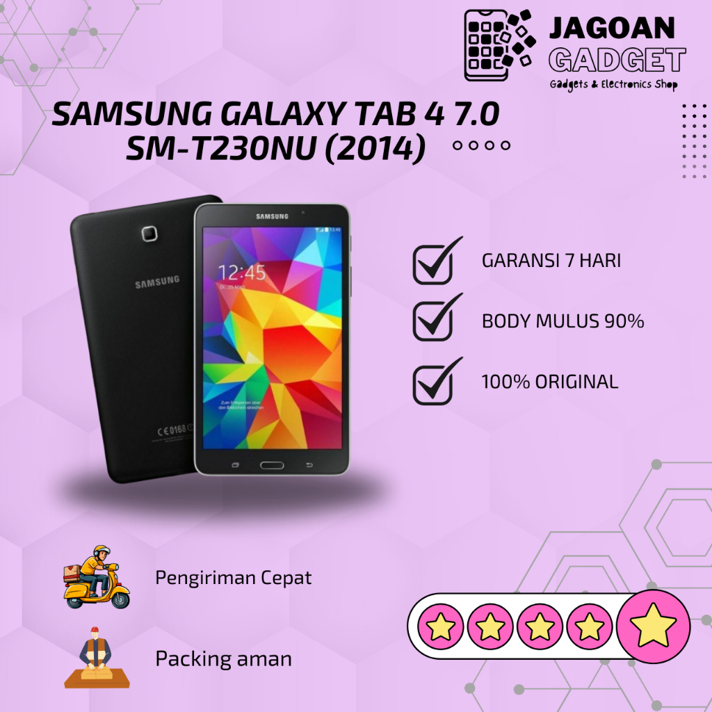 Samsung Galaxy Tab 4 7.0 seri SM-T230NU (2014) WIFI ONLY Second ORIGINAL - Jagoangadget88