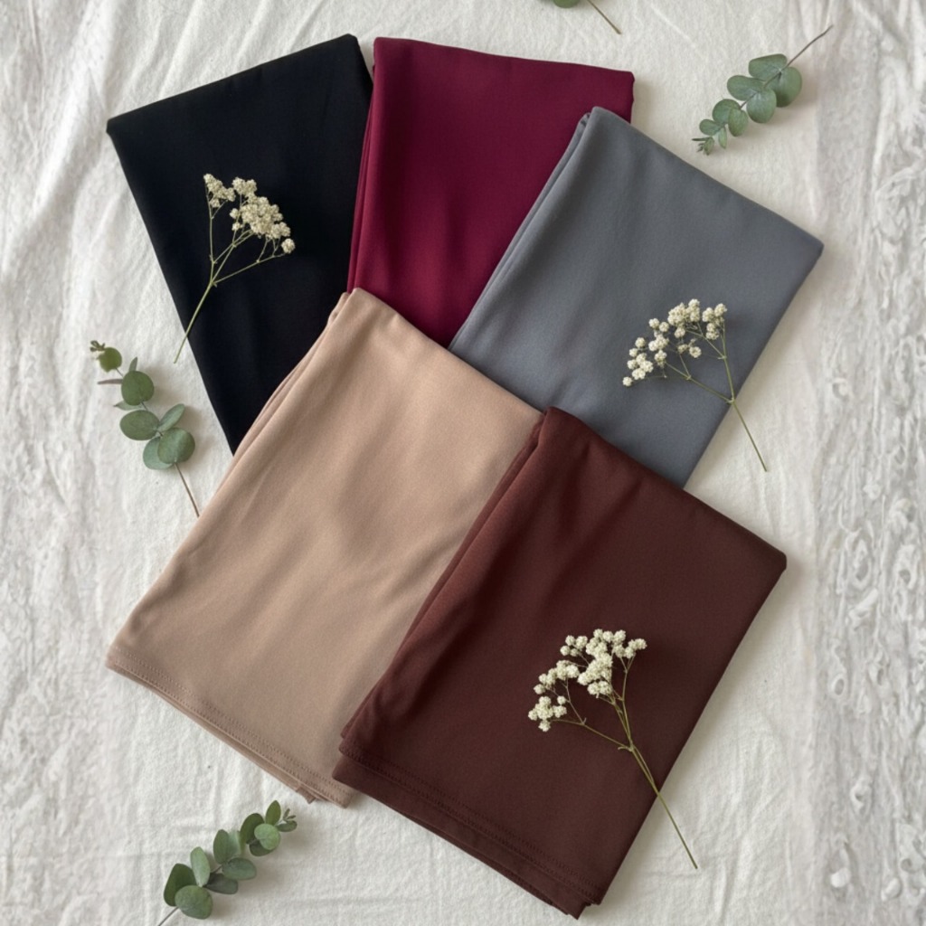 Hijab Pashmina Flowy Plisket Breeze