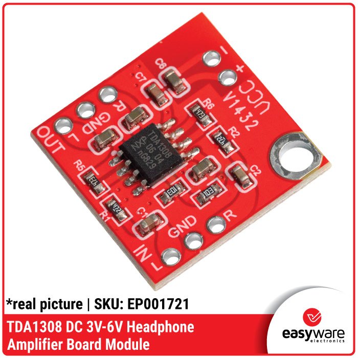 TDA1308 Headphone Amplifier Board module 3V-6V Stereo