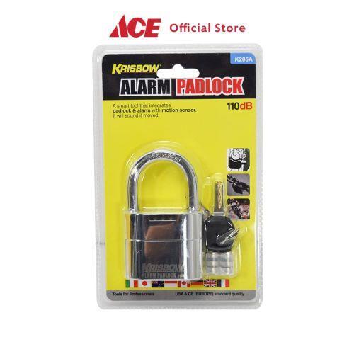 ORIGINAL Krisbow Gembok Alarm K205a - Silver READY STOCK