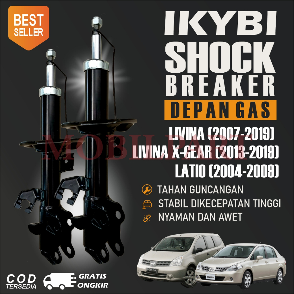 Shockbreaker Depan Gas IKYBI - Grand Livina | Livina X-Gear Latio