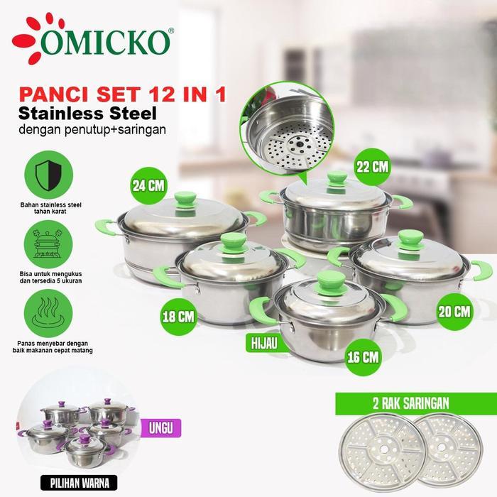 Panci Set Omicko OM-6236 5 susun