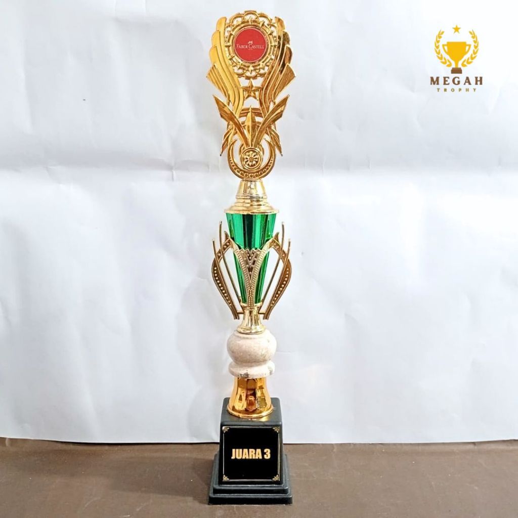 PIALA OSLO KECIL HIJAU | PIALA SET DAN SATUAN | PIALA MURAH