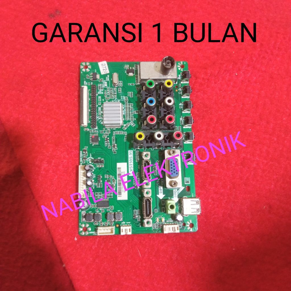 MESIN TV LED POLYTRON PLD24D820 24D820 / MB MAINBOARD MOTHERBOARD TV POLYTRON PLD 24D820