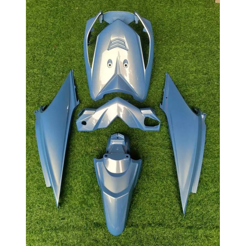 Full body beat karbu warna biru lembayung gold