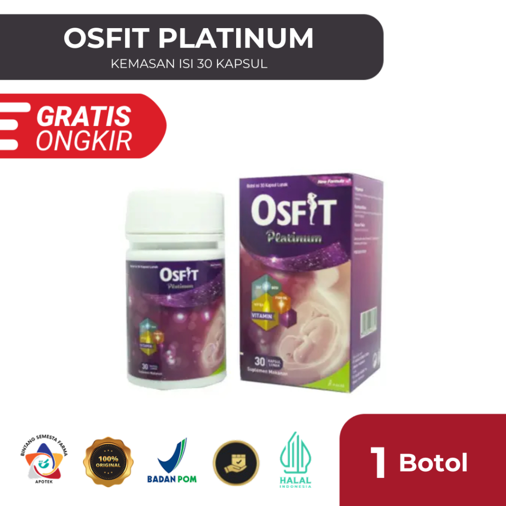 Osfit Platinum | Suplemen Kalsium & Vitamin D3 untuk Ibu Hamil & Menyusui – Nutrisi Tulang & Janin