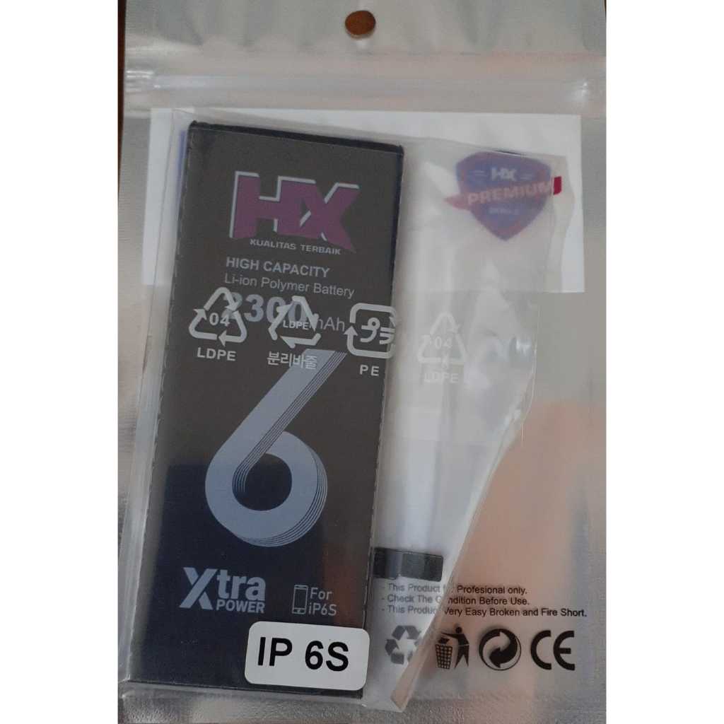 BATERAI IPHONE 6S 4.7 (APN:616-0003) BATRE HP BATTERY HANDPHONE MERK LIFE FUTURE HX OG SUPER DOUBLE 
