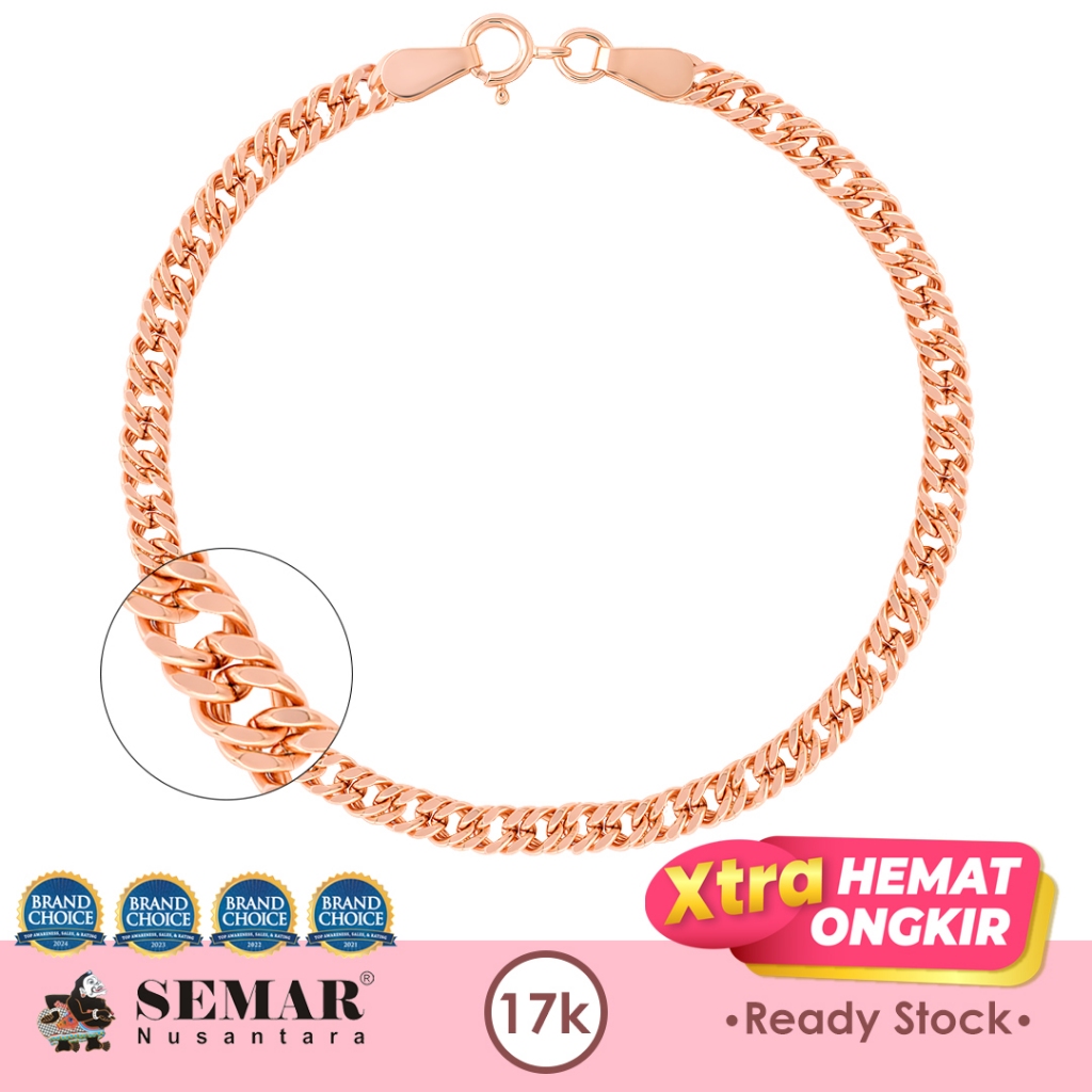 Gelang Emas Petran Chain Gold 17K Semar Nusantara