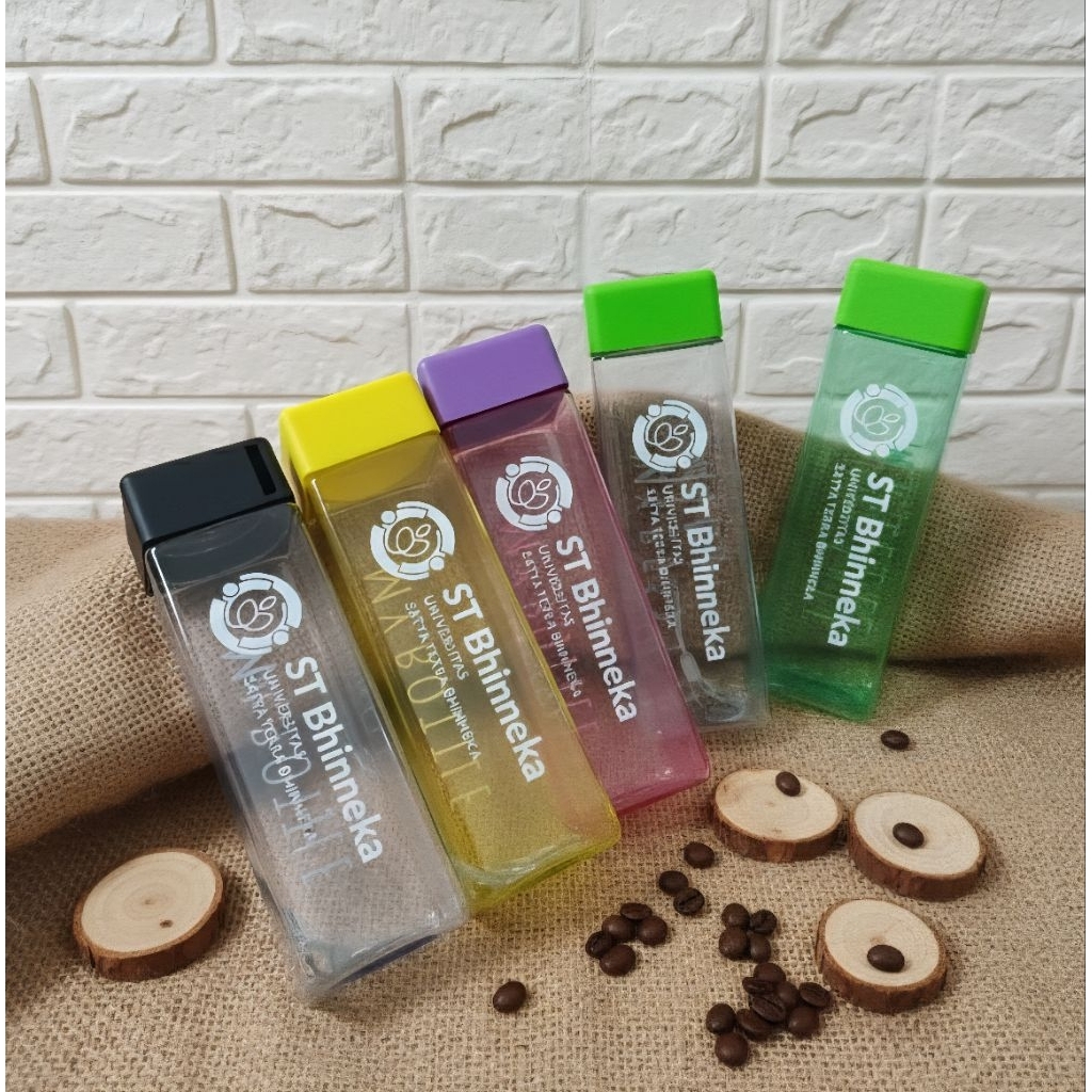 Souvenir My Bottle Kotak custom sablon logo/wedding