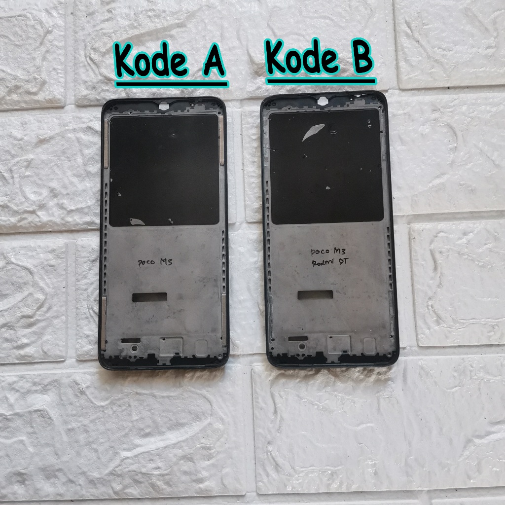 Frame Xiaomi Redmi 9T -  Poco M3 Tatakan LCD Original Copotan -  Dudukan Layar HP