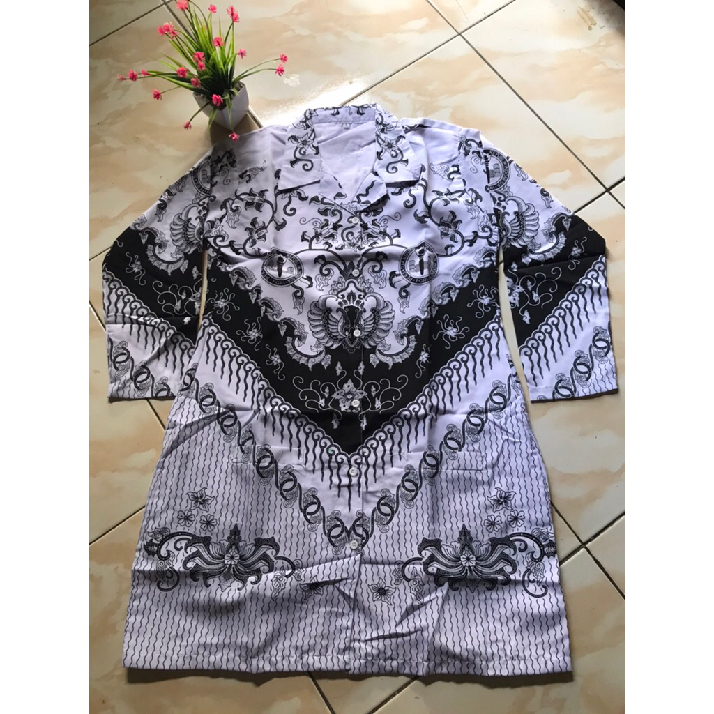 Tunik Seragam PGRI motif KUSUMA BANGSA Lapis Furing Premium