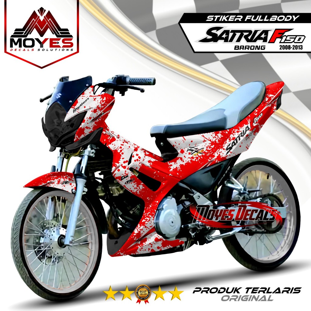 Decal Satria Fu Barong 2012 Full Body Stiker Satria Fu Barong 2013 Full Body Striping Satria Fu Baro