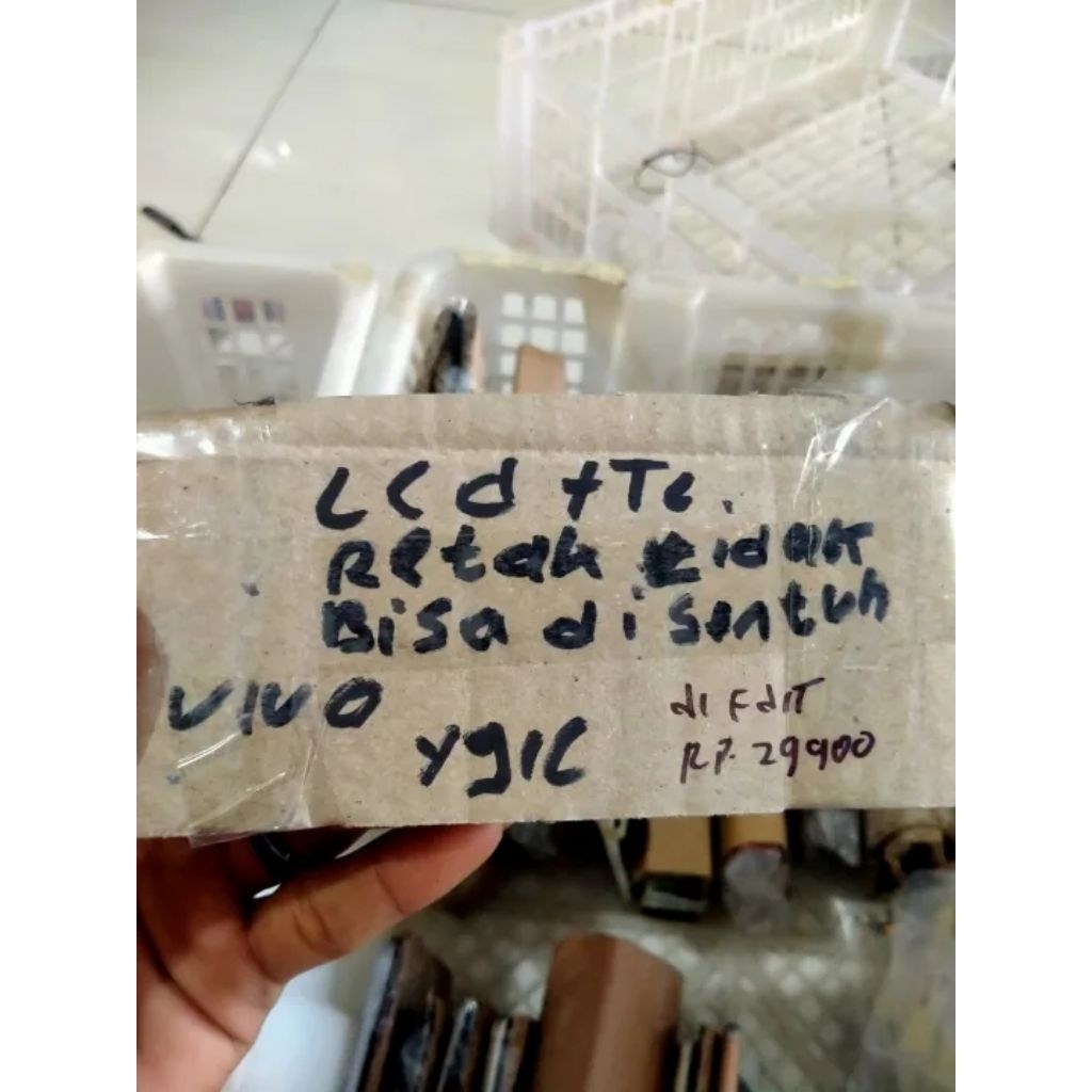 Lcd Tc Hp Retak Hp Vivo Y91C Y91 lcd tidak bisa di sentuh