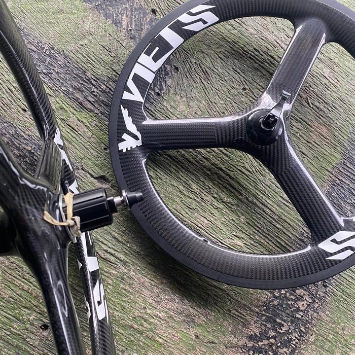 Wheelset Carbon Viets 22 Inch 451 Discbrake 3 Spoke