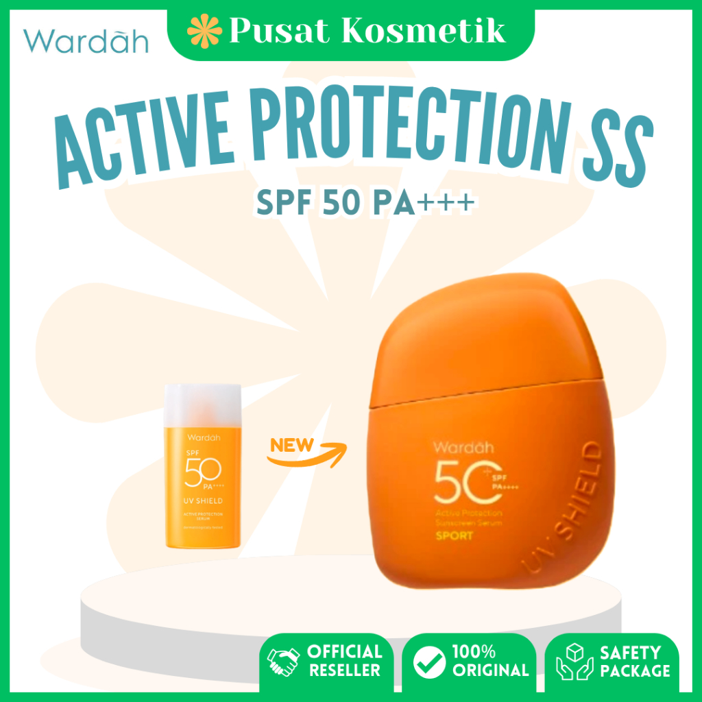 WARDAH UV Shield Active Serum Suncreen SPF 50 PA+++ | Sunblock Melindungi Wajah