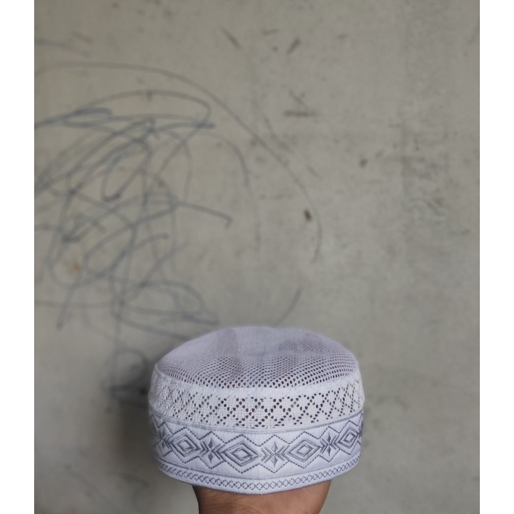 kopiah hajir marawis , peci surut 3 jari,kopiah jaring lulu