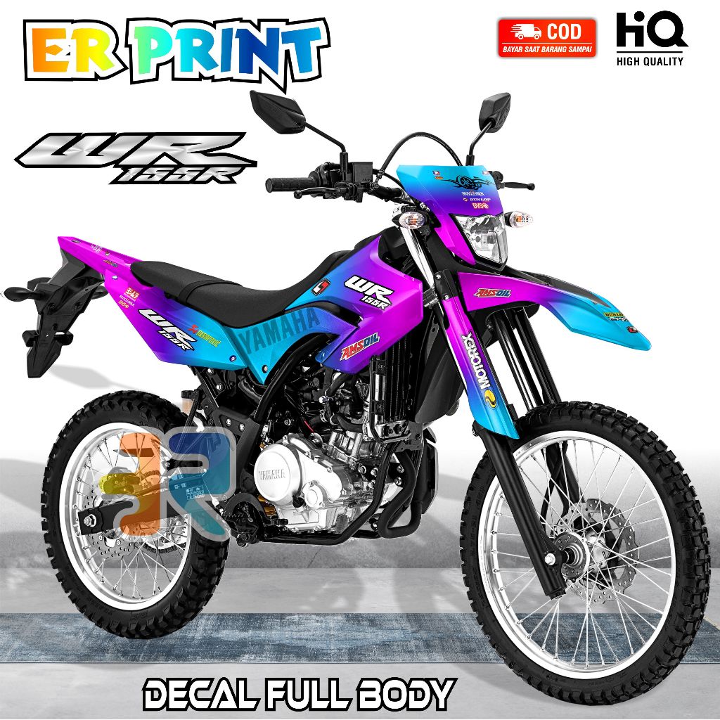 Decal WR 155 Stiker Full Body Variasi Desain Bunglon