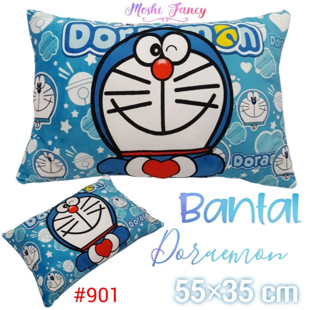 Bantal Kepala Doraemon / Bantal Tidur Anak Doraemon / Boneka Doraemon