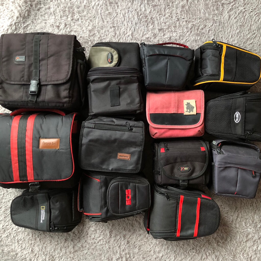 Preloved Tas Kamera canon fujifilm nikon sony samsung bekas berbagai ukuran layak pakai