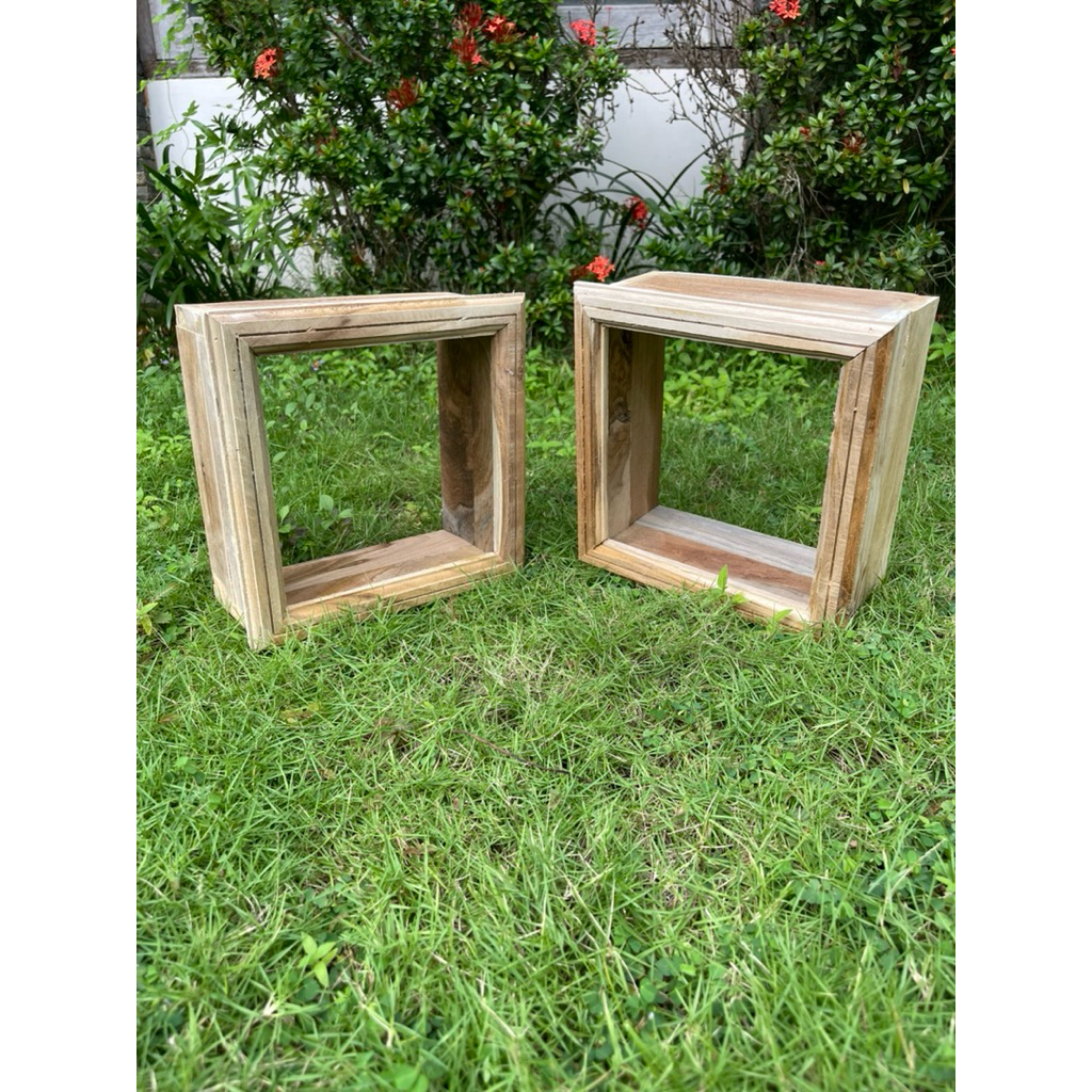 Loster kayu jati, bentuk kotak