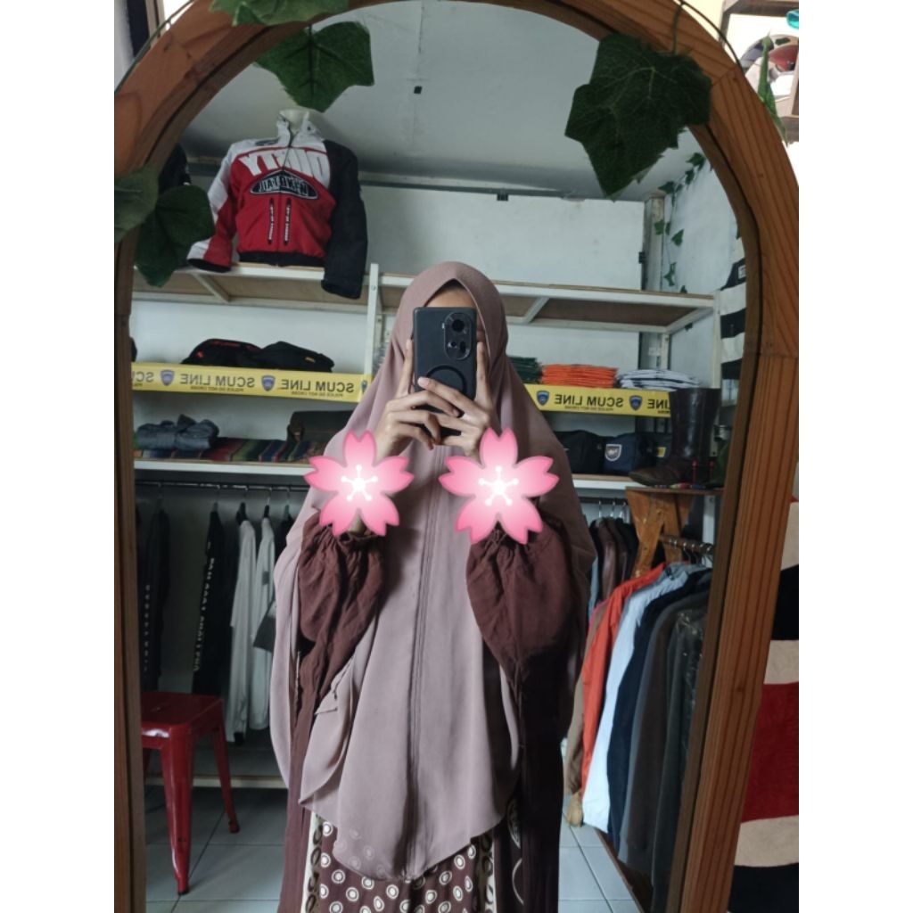 khimar ceruty softpad preloved