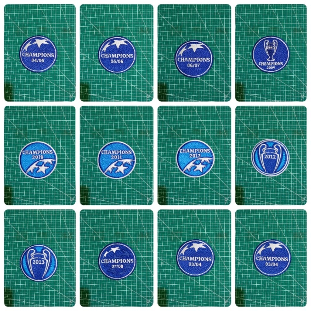 PATCH BORDIR UCL WINNER 2003 2004 2005 2006 2007 2008 2009 2010 2011 2012 2013