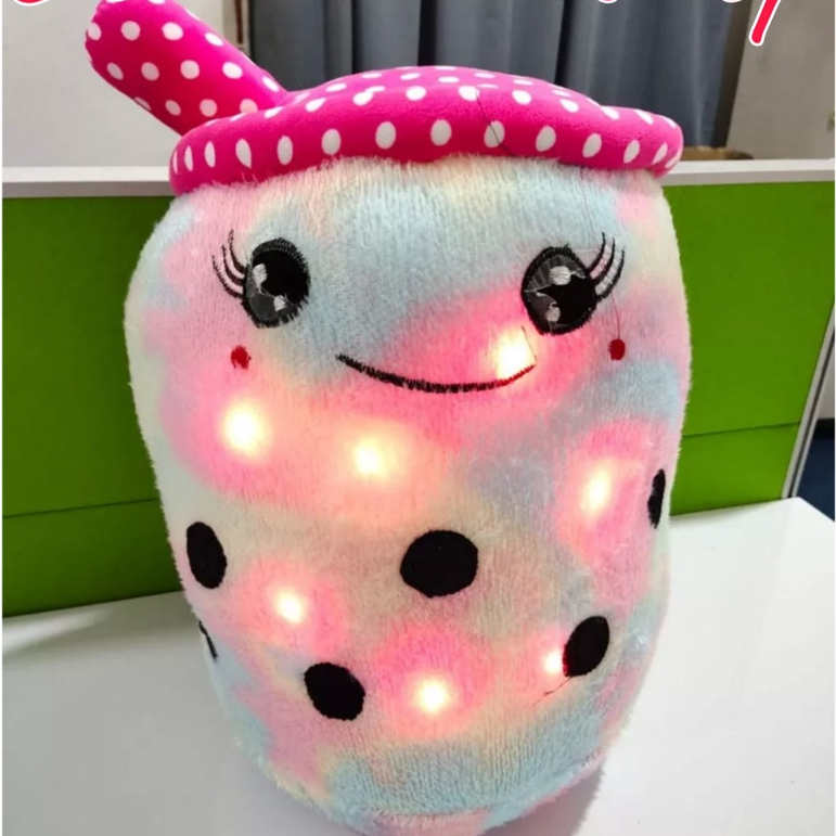 Boneka Boba Jumbo LED Pelangi Murah COD