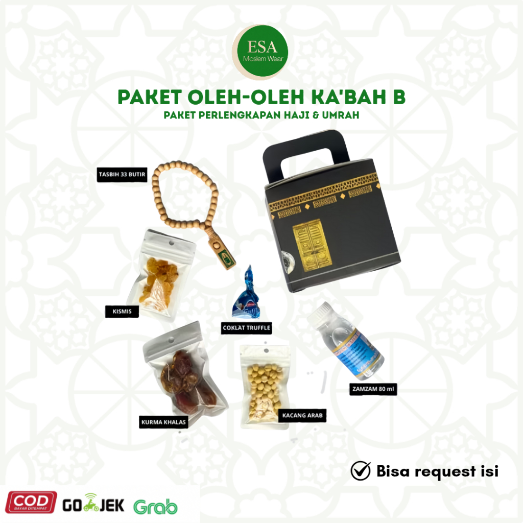 Paket Oleh-oleh Haji dan Umroh Bentuk Ka'bah Hampers Timur Tengah Kardus Kosong Oleh Oleh Haji Umroh