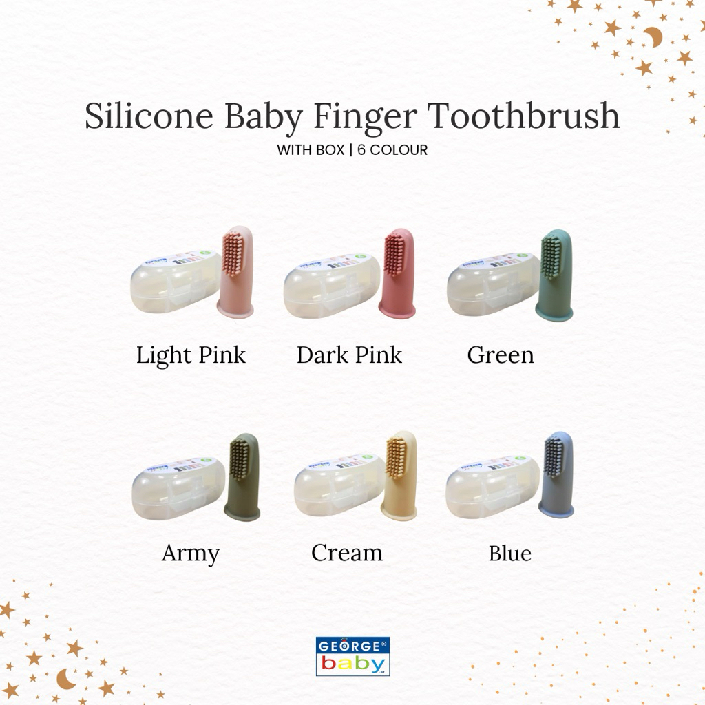 GEORGE BABY - Silicone Baby Finger Toothbrush - Sikat Gigi & Mulut Bayi