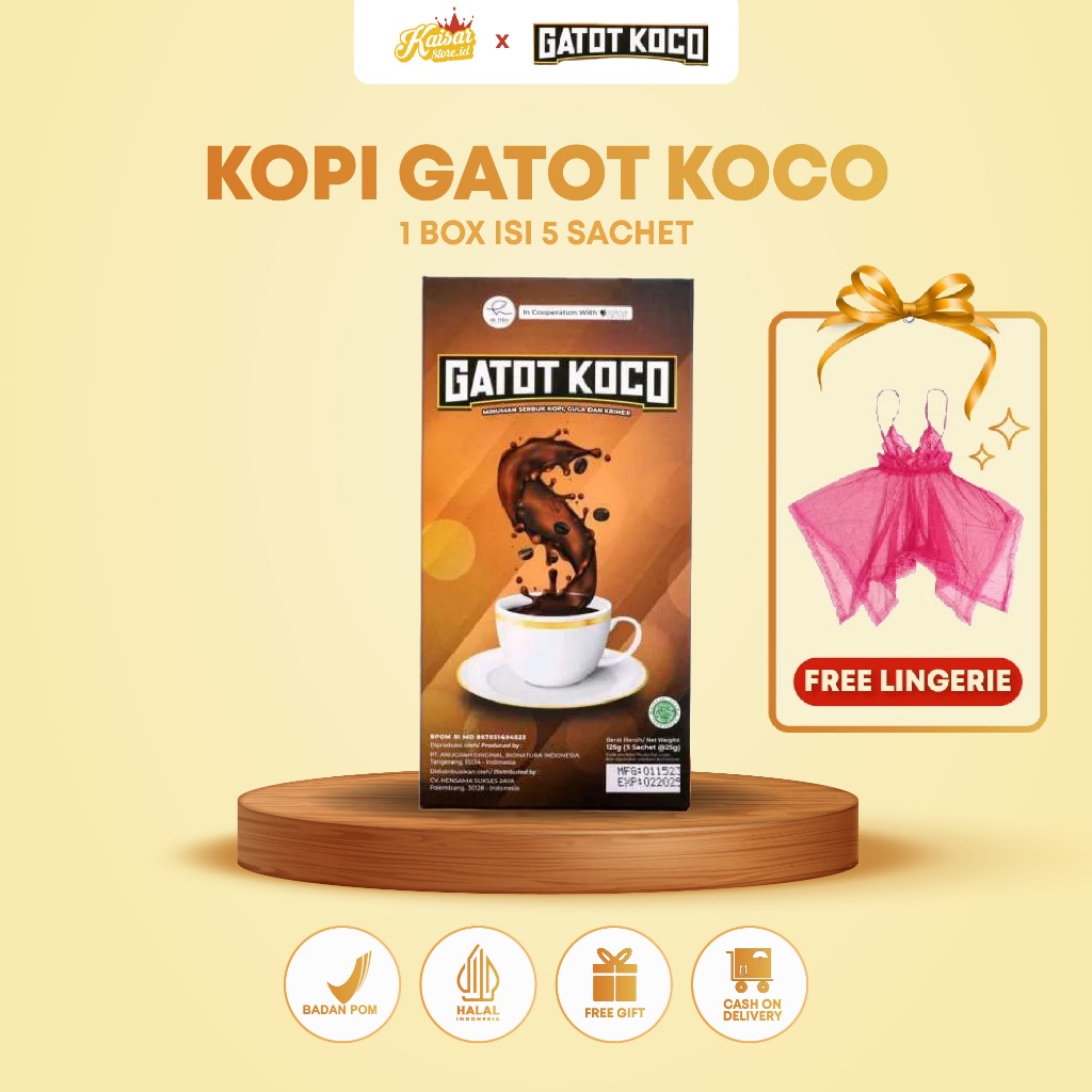 [READY STOK & BISA COD] Kopi Gatot Koco dr. Richard Lee - Kopi Gatot Koco (Privasi Aman)