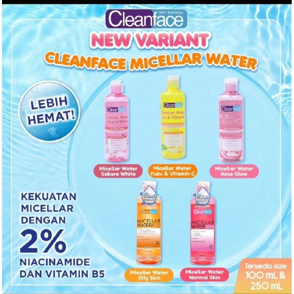 MICELLAR WATER Cleanface PURBASARI 250ml