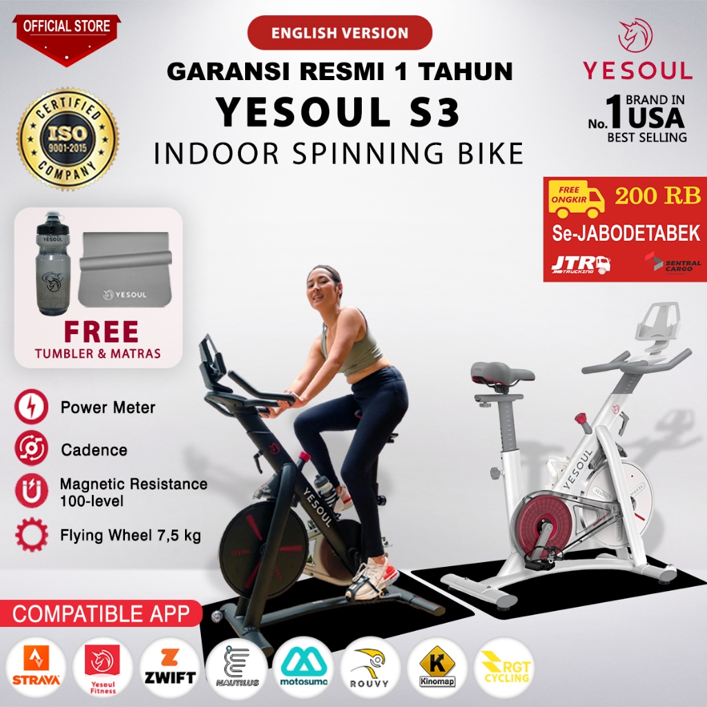 Yesoul Spinning Bike S3 via Kargo