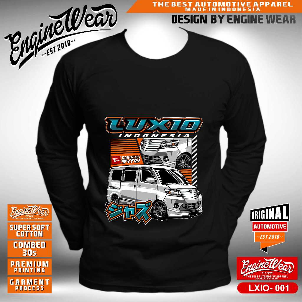 kaos DAIHATSU luxio baju tshirt mobil luxio otomotif inat