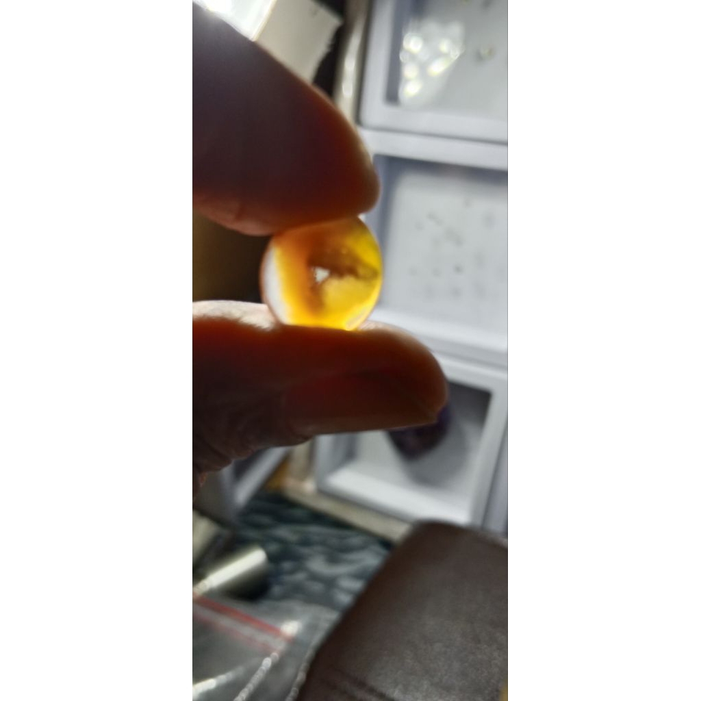 batu combong serambut natural alam kode 501