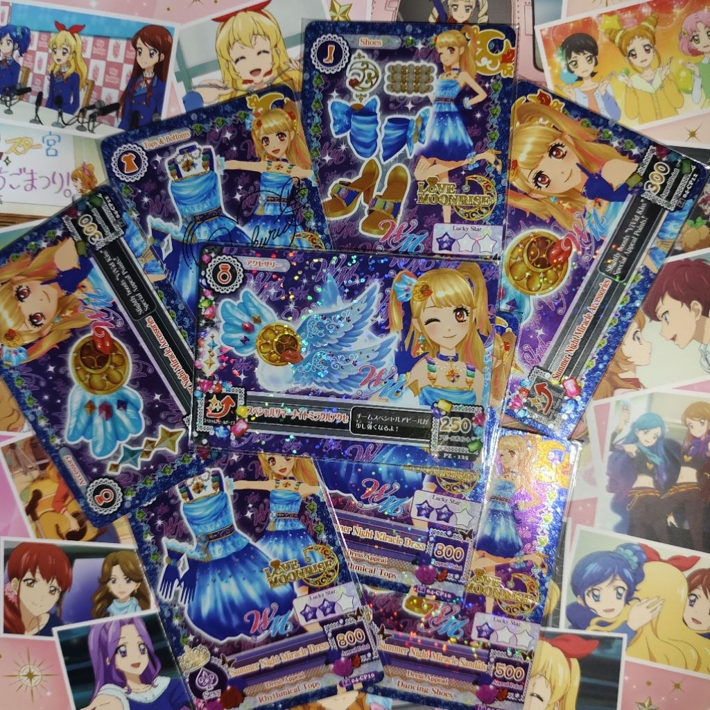 Aikatsu Mikuru Natsuki Summernight Miracle Fullset Bundle Bulk Take All Campaign Promotion Cards