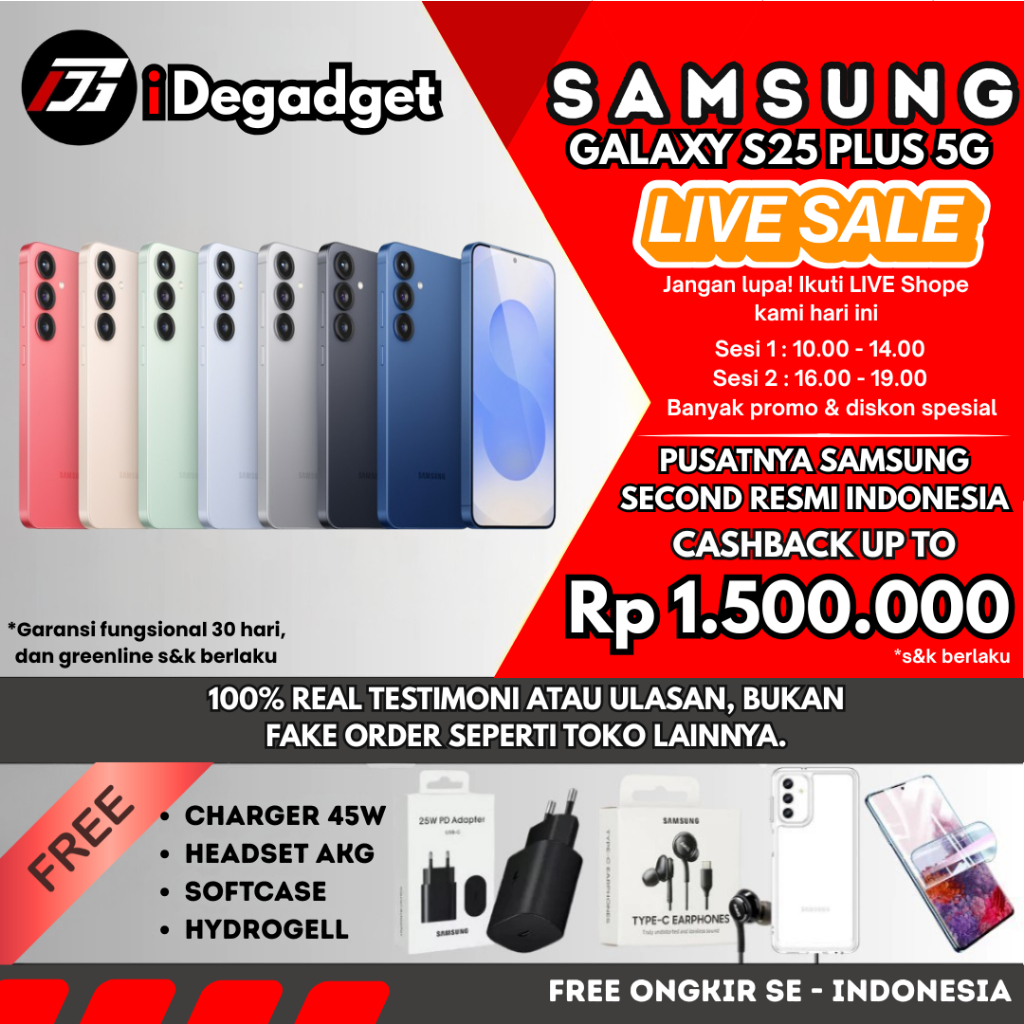 SEIN | Samsung Galaxy S25+ Plus 12/512 256GB | S24+ & S23+ 12/512 256GB 5G Second Original Resmi