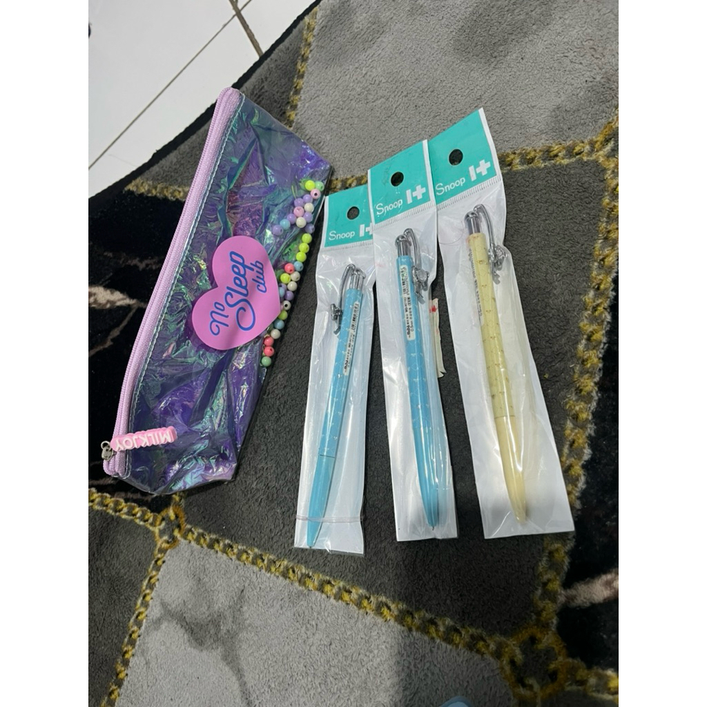 Tempat Pensil Milkjoy Perempuan + Pensil Mekanik