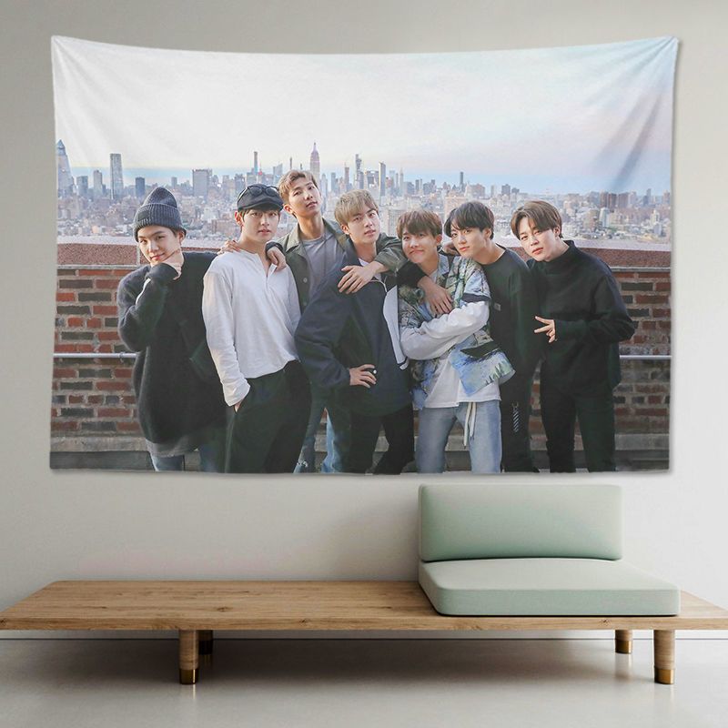 BTS (Bangtan Boys) hiasan dinding permadani wallpaper kamar tidur dekorasi asrama latar belakang kai