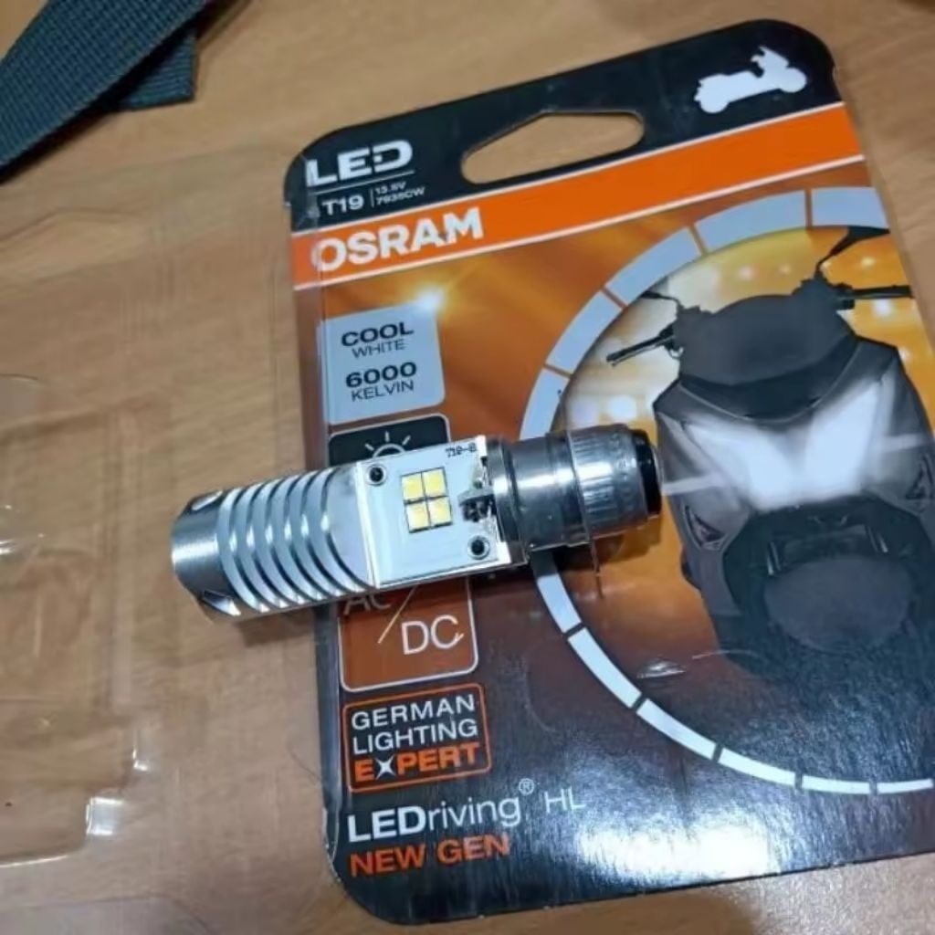 PROMO... BOHLAM LED LAMPU BOHLAM DEPAN LED OSRAM putih motor beat mio BOHLAM LED supra grand jupite