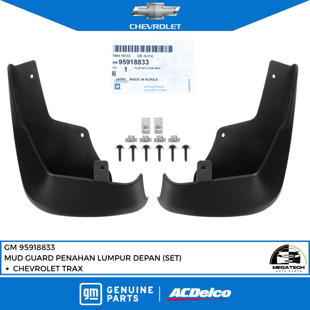 MUD GUARD KARPET LUMPUR DEPAN (SET) CHEVROLET TRAX ORIGINAL GM 95918833