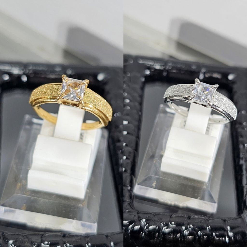 cincin titanium, cincin mata kotak , cincin dewasa