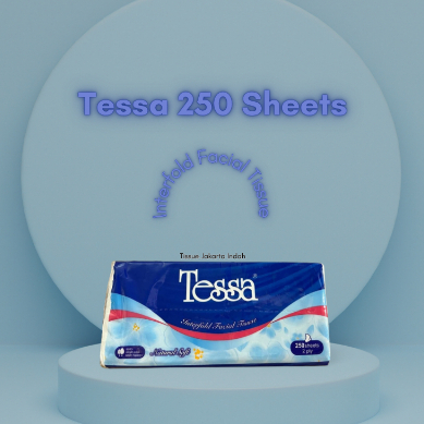 Tissue Tessa 250 sheets. Tessa 250 helai. Tissue Lembut Tessa Facial Tisu Muka