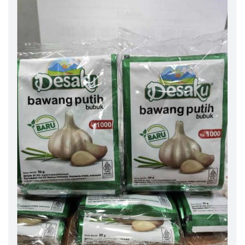 BAWANG PUTIH BUBUK SACHET 1 RENCENG