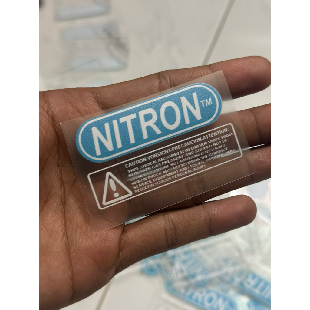 stiker shock tabung nitron