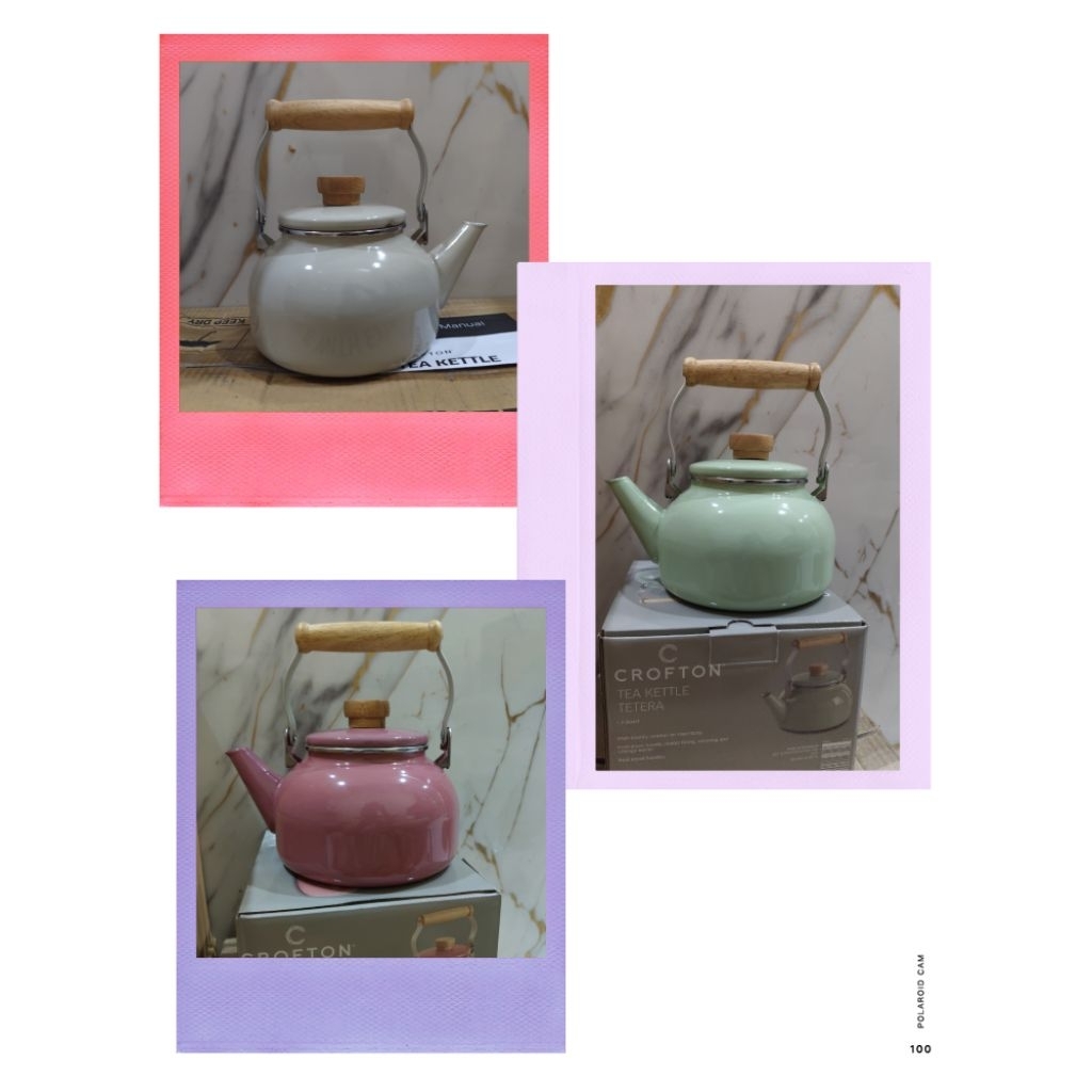 TEKO ENAMEL CROFTON TEA KETLE 2 QUART